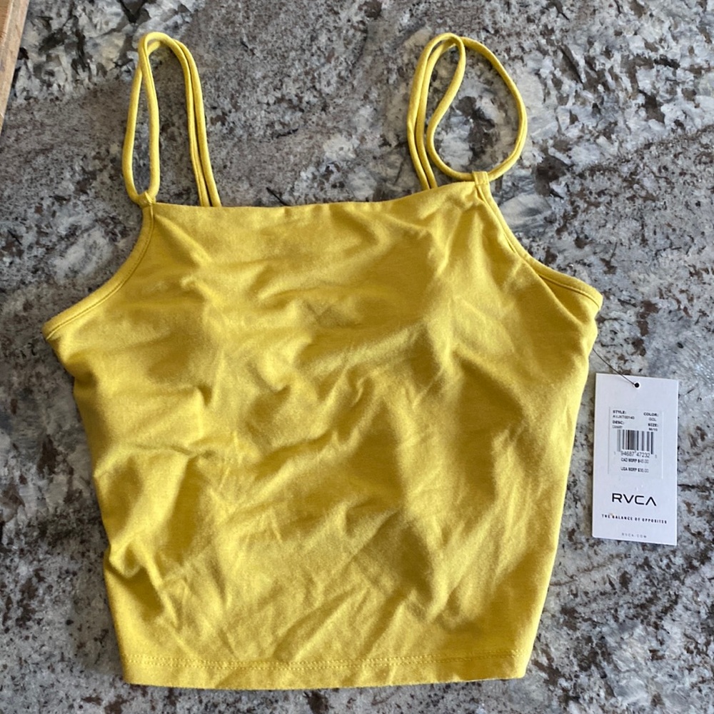 NWT CROPPED RVCA TANK